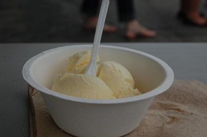 glace à la vanille